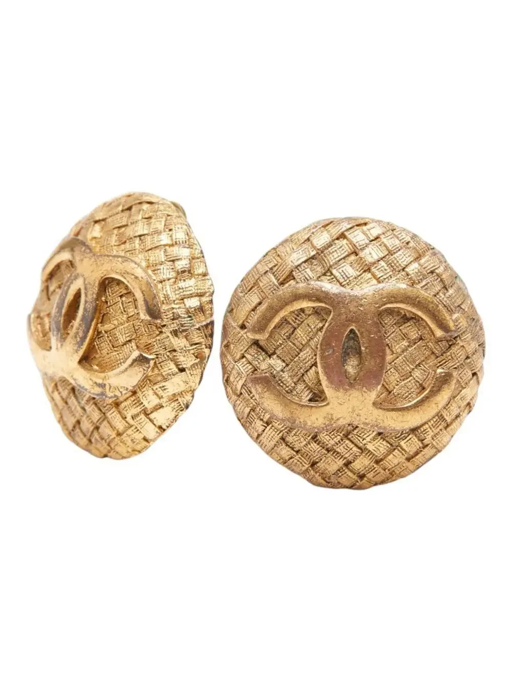 Chanel Cc Logo Clip-On Earrings Metal #247023C60B